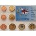 DENMARK FAROE ISLAND 2004 . EURO SPECIMEN PATTERN SET OF 8 COINS
